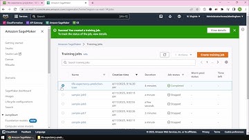 AWS SageMaker Console, Linear Learner Regression: Life Expectancy Prediction
