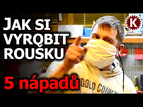 5 nápadů/návodů, jak si jednoduše vyrobit roušku proti koronaviru