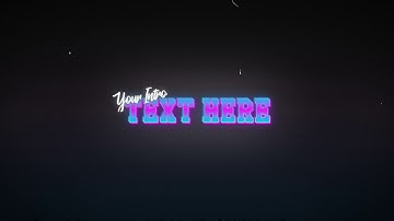 707  - Retro Wave electric Text Title Reveal old style 90s 80s intro