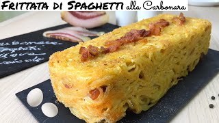 FRITTATA DI SPAGHETTI ALLA CARBONARA al forno CARBONARA PASTA OMLETTE screenshot 2