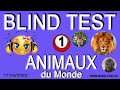 N°1 BLIND TEST ANIMAUX 2020 Serie N°1