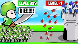 LEVEL 1 vs LEVEL 999 Warrior Army