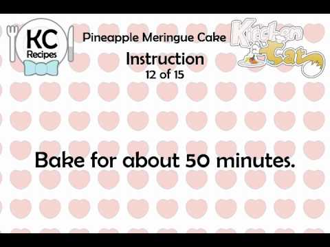 Pineapple Meringue Cake - Kitchen Cat
