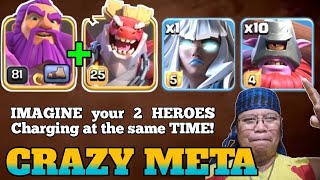 SAVE TIME in LEGENDS: SO EASY! Warden &amp; Duke Charge With the THROWERS is INSANE (Clash Of Clans)