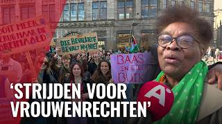 Thumbnail for Duizenden mensen lopen vrouwenmars voor Internationale Vrouwendag