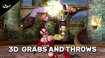 Grabs and Throws Montage from 3D Fighting Games