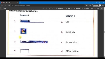 Class 5 | Ch-7 An Introduction of MS Excel 2007 | Part-2
