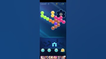 Block! Hexa Puzzle~Turmoil A block 5 to 9 levels level-6