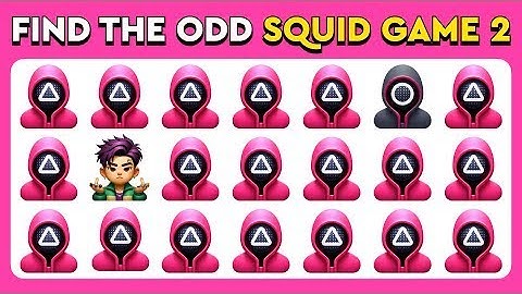 Find the ODD One Out - Squid Game 2 🦑🎮🕹 | 40 Levels | Easy, Medium, Hard