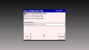 Saving an FTS Axiom datalogger/DCP configuration to a USB flash drive