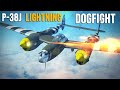 Bf-109 G14 Vs P-38 Lightning Dogfight | World War II | IL-2 Great Battles.