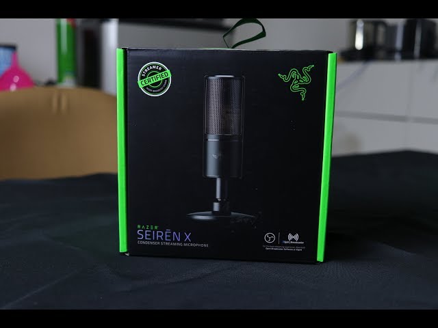 Razer Seiren X USB Condenser Microphone Unboxing - YouTube