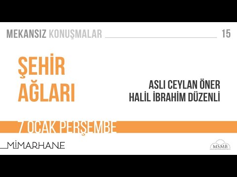 Şehir Ağları | Aslı Ceylan Öner | Halil İbrahim Düzenli | 07 Ocak 2021