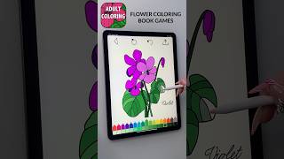 Coloring Book For Adults FLOWER COLORING PAGES #coloring #adultcoloring#coloringflower #love #new