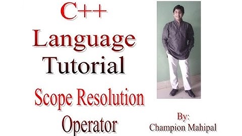 C++ Programming  Language Tutorial 51 Scope Resolution Operator