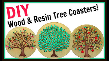 Wood and Resin Tree Coasters | DIY Project | Another Coaster Friday | Craft Klatch | How To
