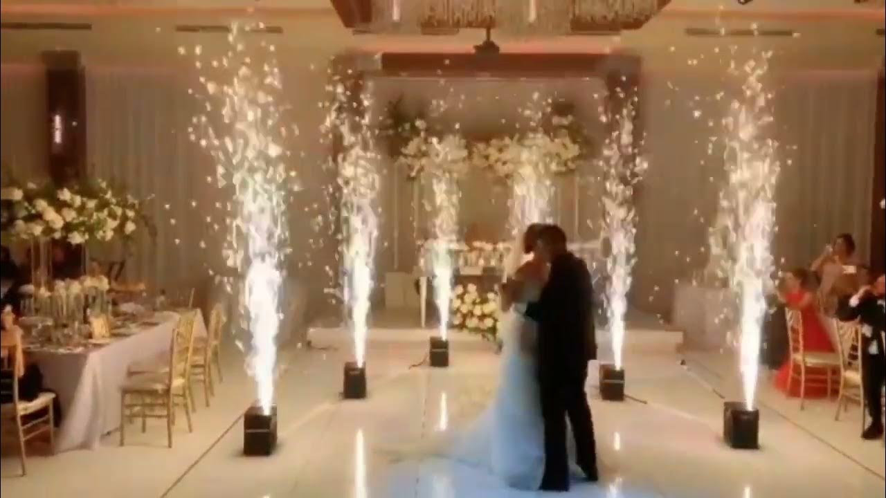 Cold Sparkler Fountains for weddings and events Wilmington Uplighting