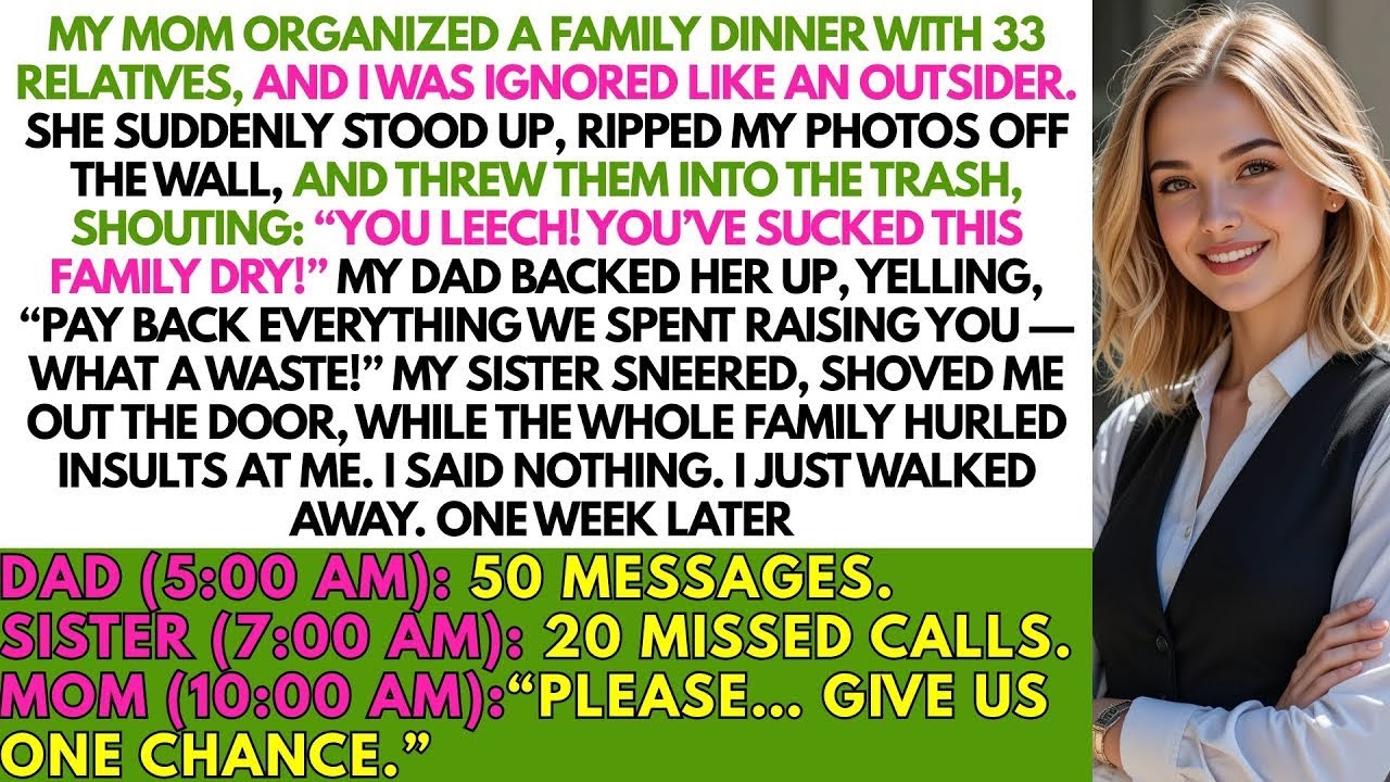 My Mom Organized a Family Dinner With 33 Relatives While I Was Ignored and Treated Like an Outsider.