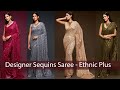 Designer party wear fully sequins saree  celebrity style festival wear saree  ethnic plus