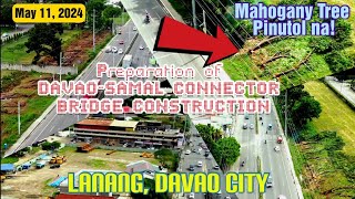 LOOK | PREPARATION DAVAO-SAMAL BRIDGE CONSTRUCTION | MAHOGANY TREE PINUTOL NA SA MAHARLIKA HIGHWAY