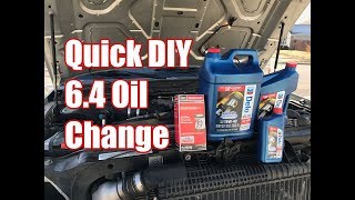 DIY 6.4 Powerstroke Oil Change Quicker Than The Pros