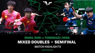 Wang Chuqin/Sun Yingsha Vs Tomokazu Harimoto/Hina Hayata | Xd Sf | Saudi Smash 2024