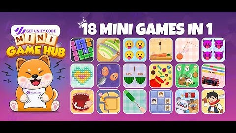 Mini Game Hub 18 Games Unity Source Code - Get Unity Code