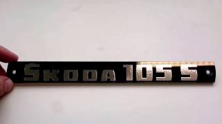 Štítek Škoda 105 S - modelova řada 742