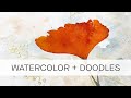 how to paint a variegated background with watercolors
