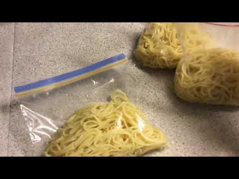 Vidéo: Peut-on congeler des nouilles ?