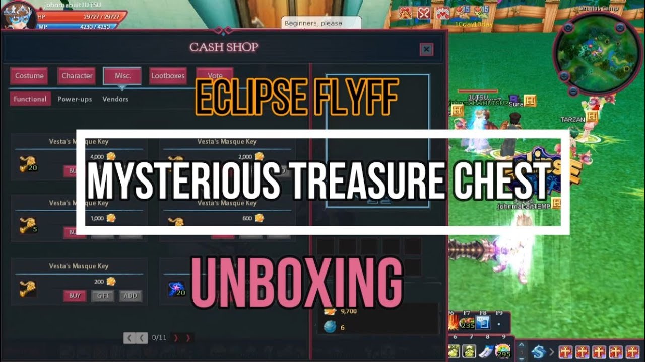 Eclipse FlyFF: Mysterious Treasure Chest unboxing - YouTube