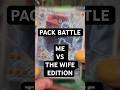 🍿PACK BATTLE🍿 me vs the wife edition! WHO wins?🤷♂️ #pokemon #packbattle #pokemoncards #gfs #tcg