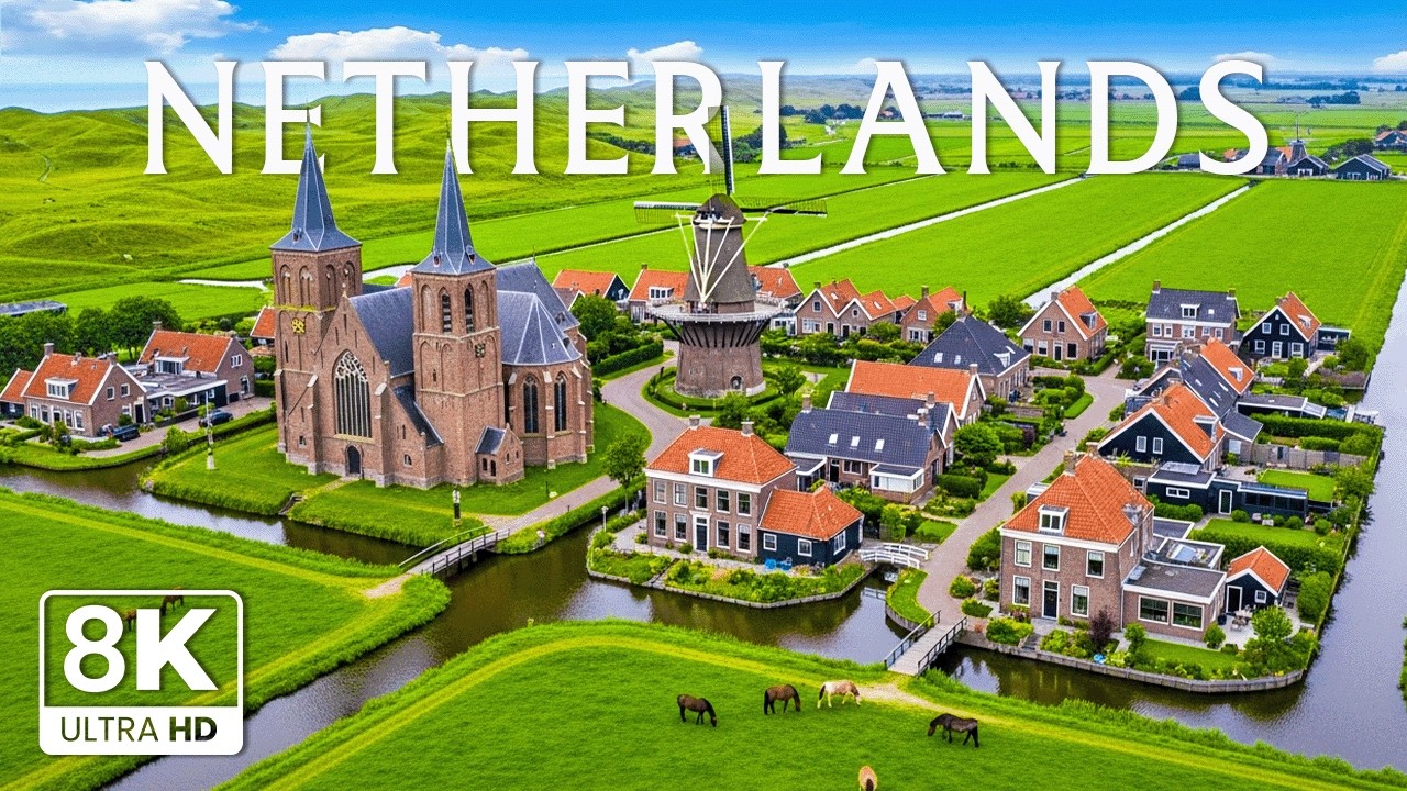 Netherlands 4K | A Dreamy Tulip Wonderland – Windmills & Charming Canals