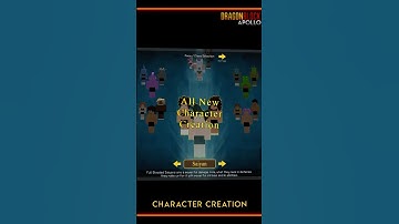 DBZ Character Creation in Minecraft [Dragon Block Apollo] #shorts #dragonball #minecraft