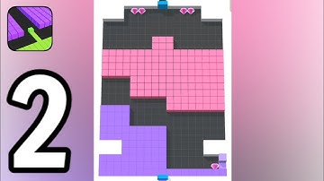 Colour Fill 3D - Gameplay Walkthrough Part 2 | Levels 11-20 (Android, iOS)