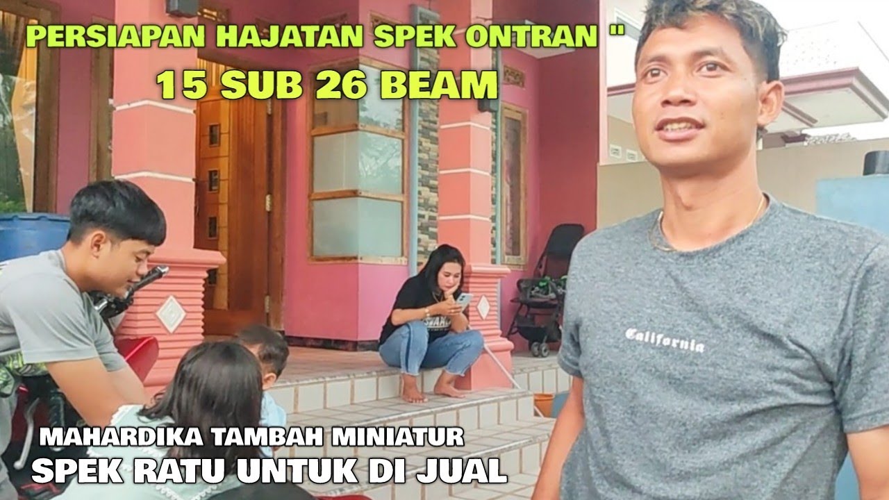 Keluarga Riswanda Mahardika lagi santai di depan rumah  🔥