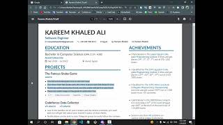 Create Your Computer Science CV