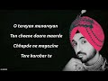 Gulabi Pagg (Lyrics) - Diljit Dosanjh ft. Neha Sharma