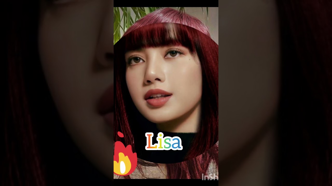 black pink members in red hair 