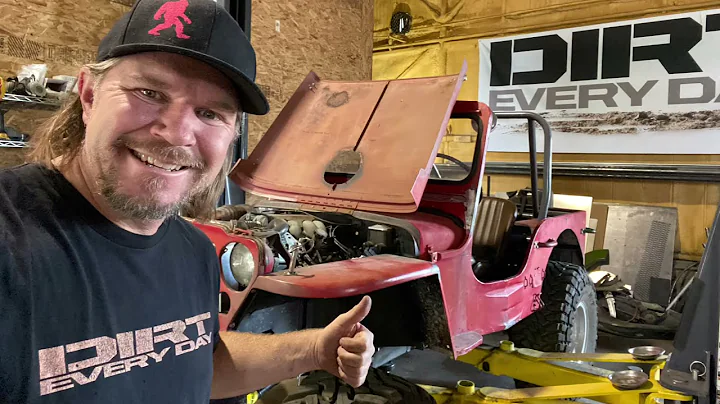 Dirt Daily: Red GPW flatfender jeep walk around an...