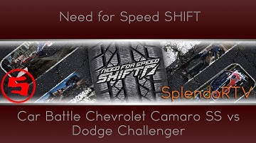 Need For Speed Shift Car Battle Chevrolet Camaro SS vs Dodge Challenger  [HD]