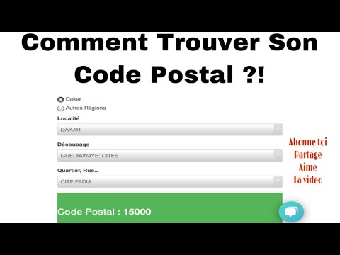 Vidéo: Comment Trouver Le Code Postal Par Rue