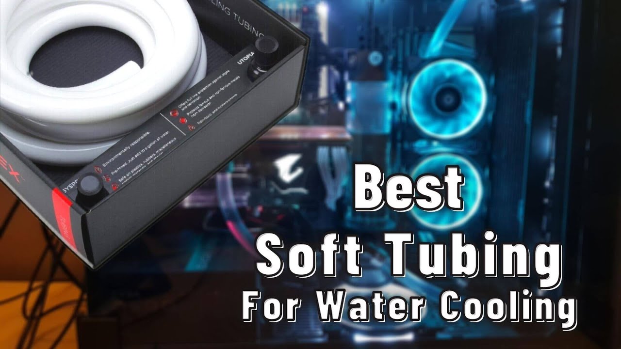 Bewinner Soft Tubing Water Cooling, Universal Slim Computer PVC Water  Cooling Pipe Soft Tube 9.5x12.7mm Perfect for Computer Water Cooling,High