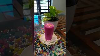 #purple or pink shake #dragon fruit milk shake #healthy drink😍