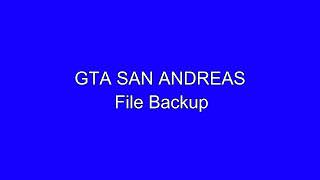 GTA SAN ANDREAS : MODELS File Backup