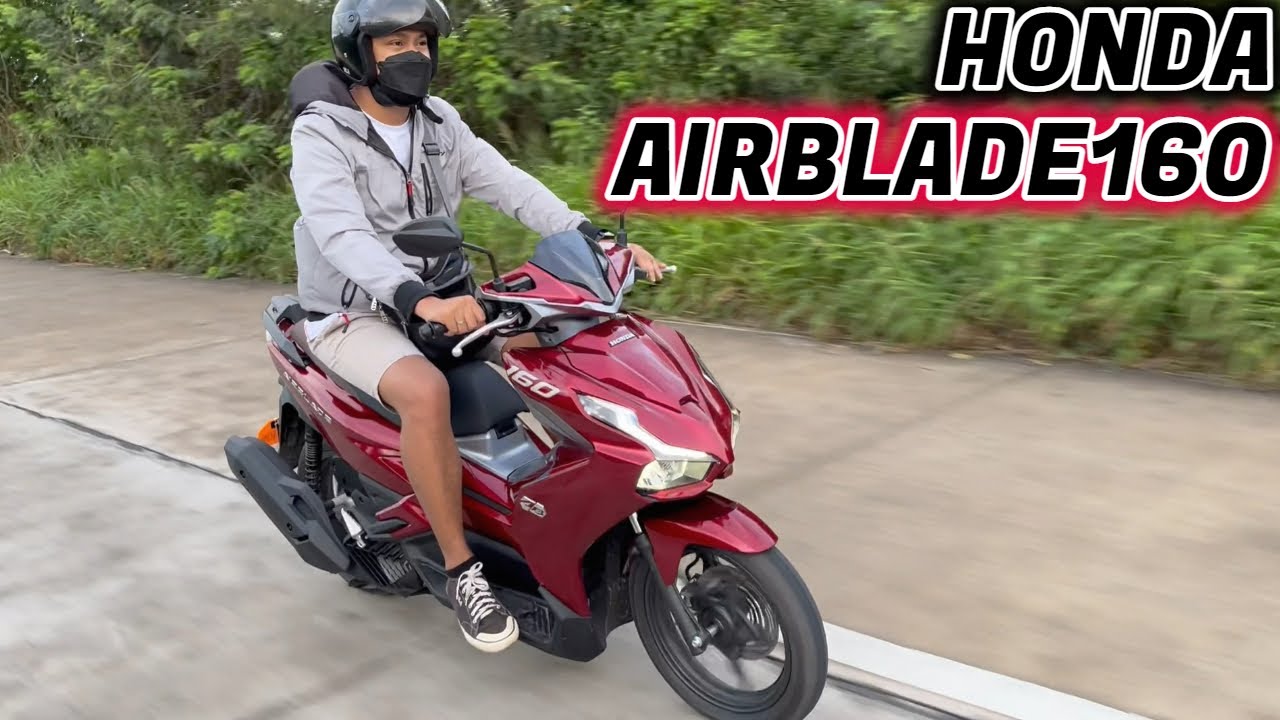 Trying The NEW HONDA AIRBLADE 160 FIRST RIDE YouTube Trying The NEW HONDA AIRBLADE 160 FIRST RIDE YouTube