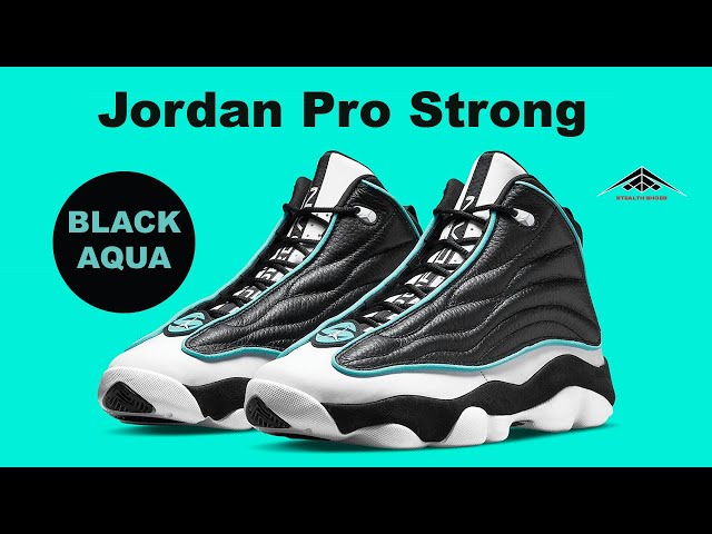 jordan pro strong black aqua