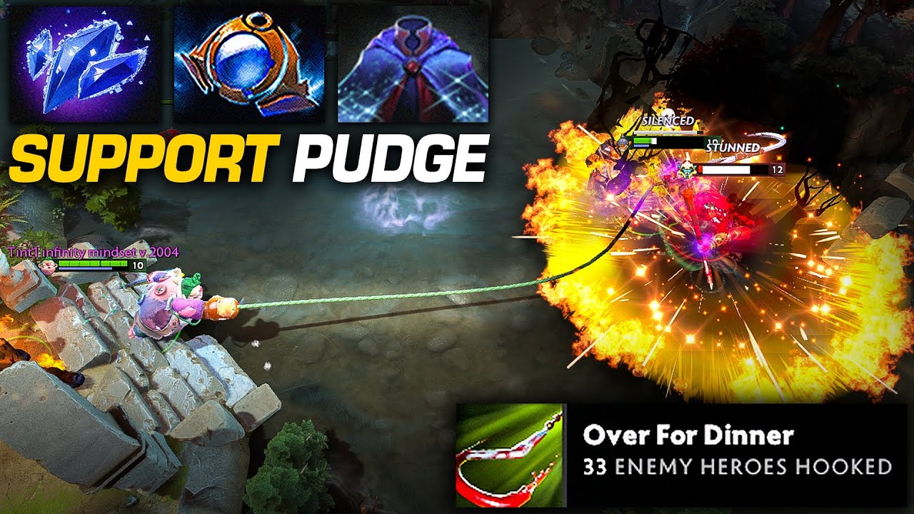 Enemy Support Pudge Hooks Are Guided by the Hand of Gaben [2Games] | Pudge Official