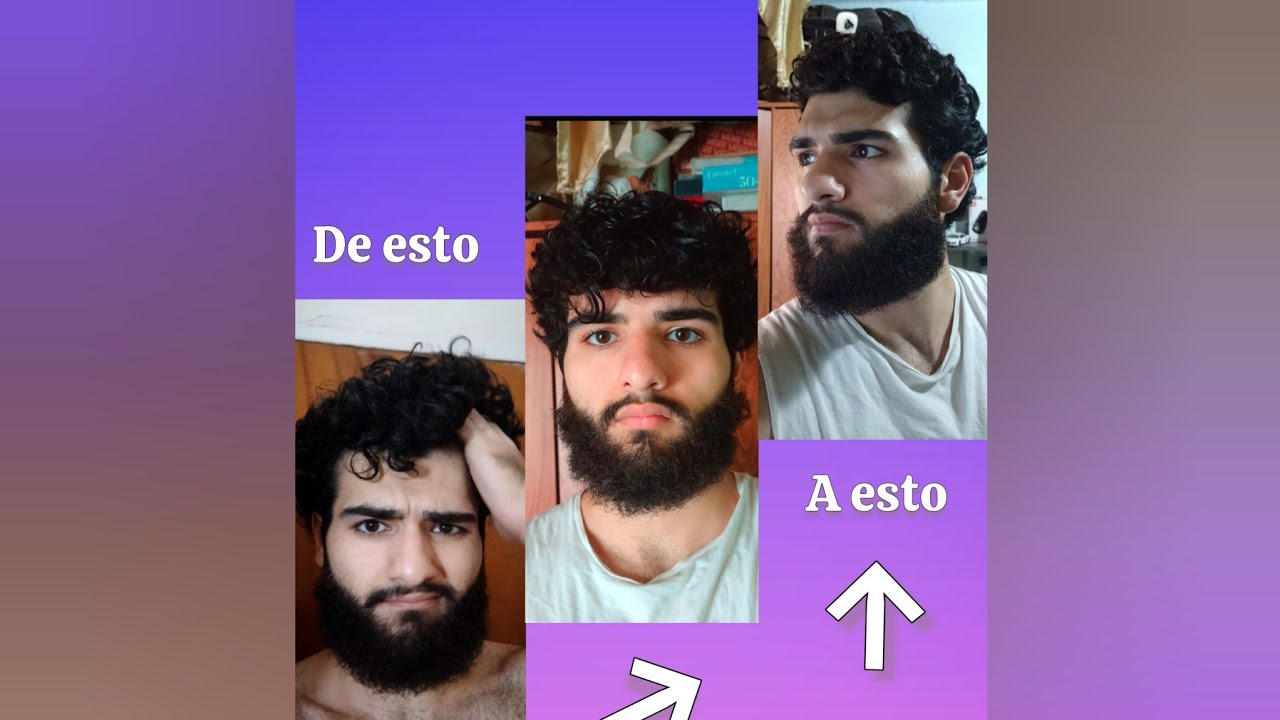 Cómo arreglar una Barba Grande y un Cabello Rizado
