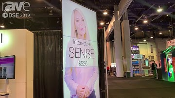 DSE 2019: Videotel Demos Sense Interactive Sensor That Can Be Attached to Display to Trigger Action